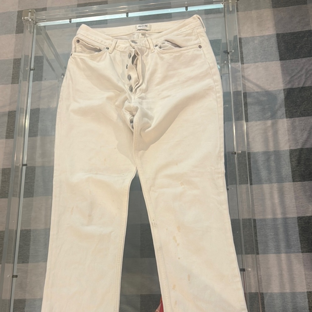 AGOLDE White Denim Jeans